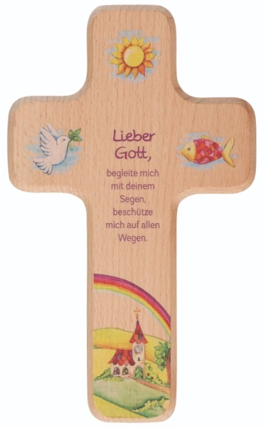 Holzkreuz "Lieber Gott..."
