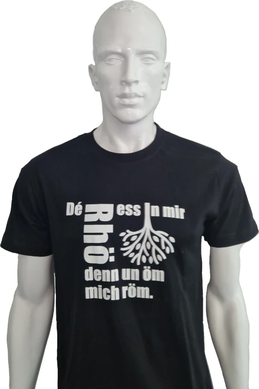 T-Shirt Herren "Dé Rhöe ess in mir..."
