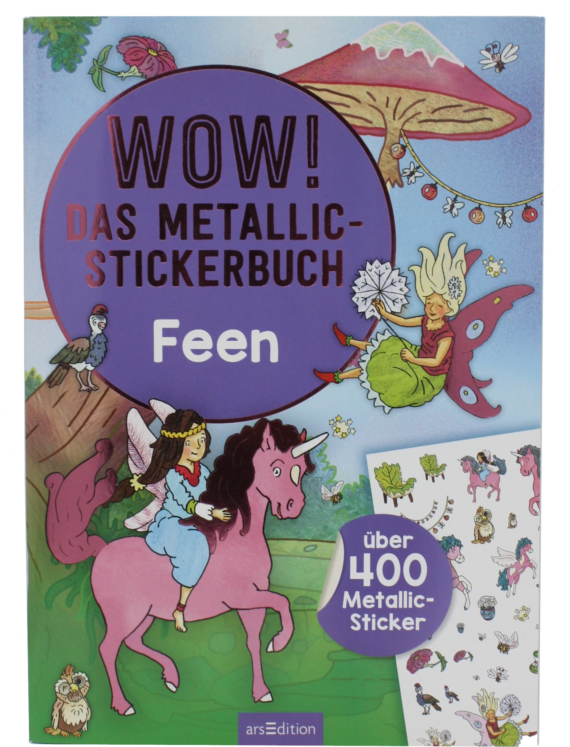 Metallic Stickerbuch Feen