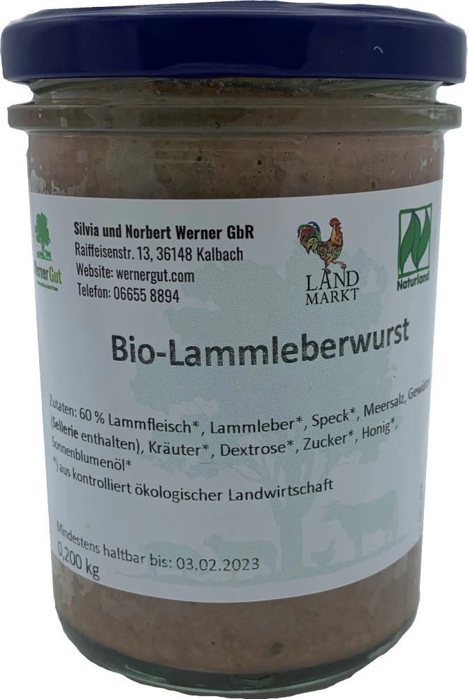 Bio Lammleberwurst